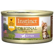 (Case of 24) Instinct Original Kitten Grain-Free Real Chicken Recipe Natural Wet Canned Cat Food by Nature's Variety, 3 oz. Cans
